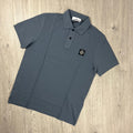 Stone Island Patch Polo Shirt - Avio Blue