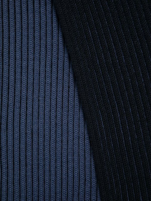 Stone Island Wool Scarf In Navy