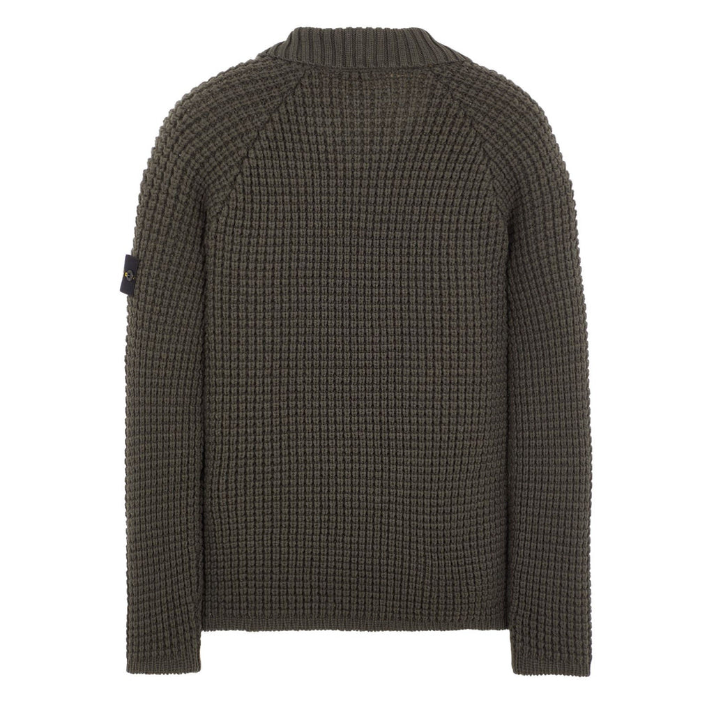 Stone Island Heavy Knit Sweatshirt in Olive