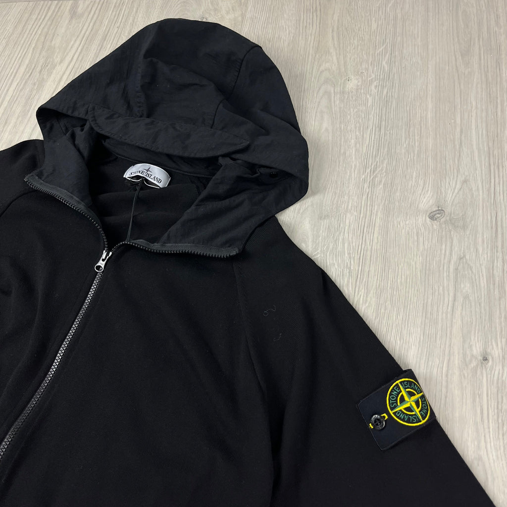 Stone Island Knit Hoodie - Black