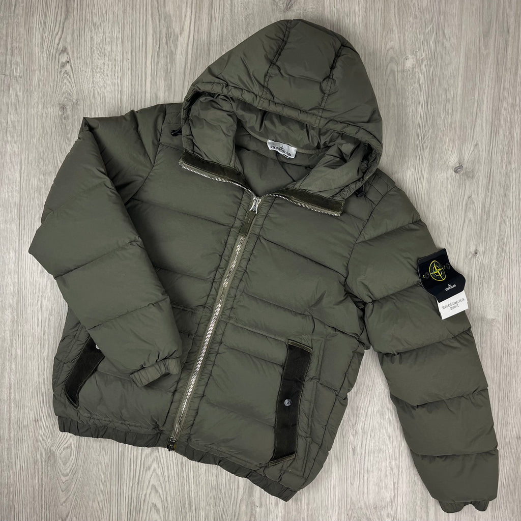 Stone Island Nylon Down Jacket - Military