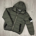 Stone Island Nylon Down Jacket - Military