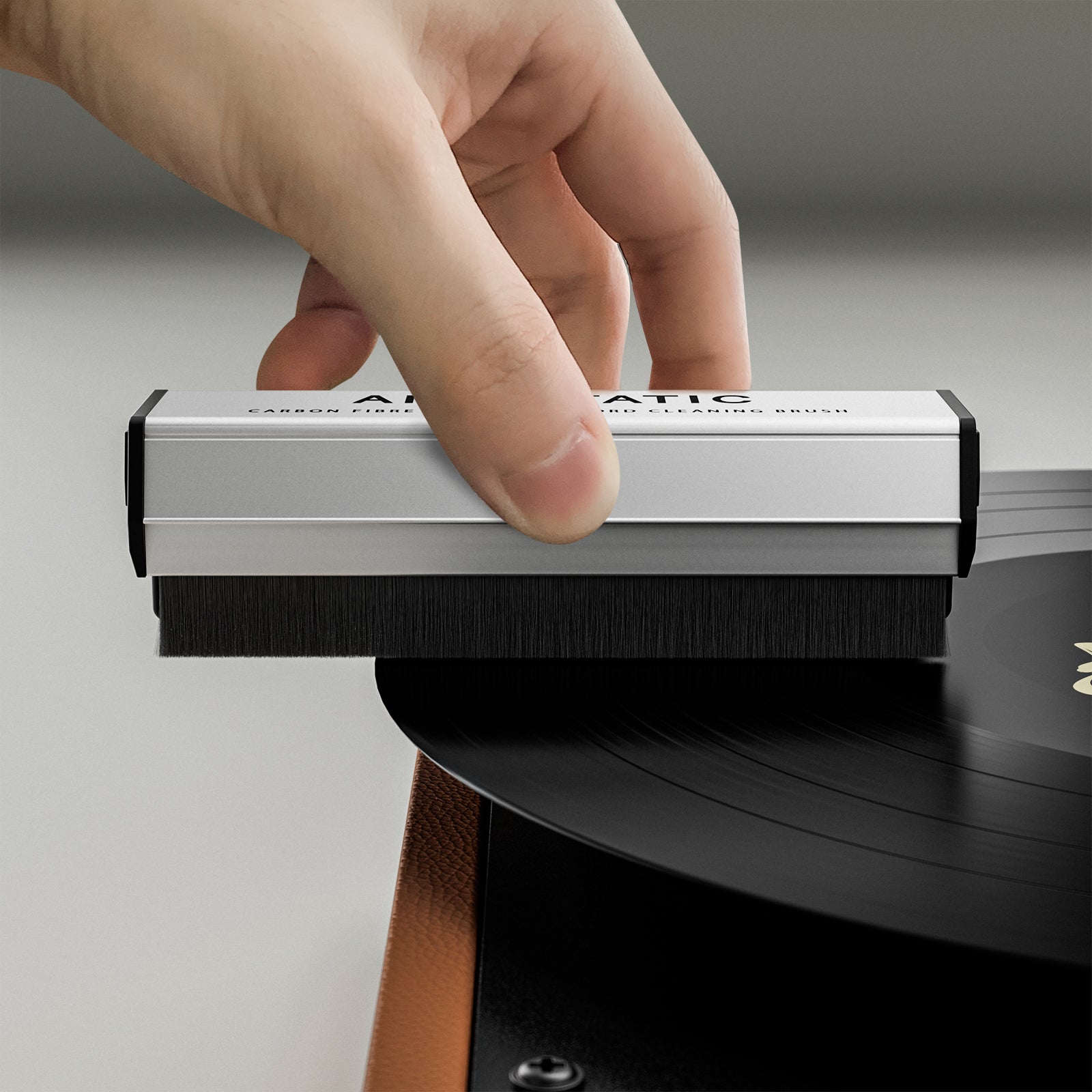 Anti-Static Microfiber Record Brush For Vinyl Record Velvet Brush Cleaner