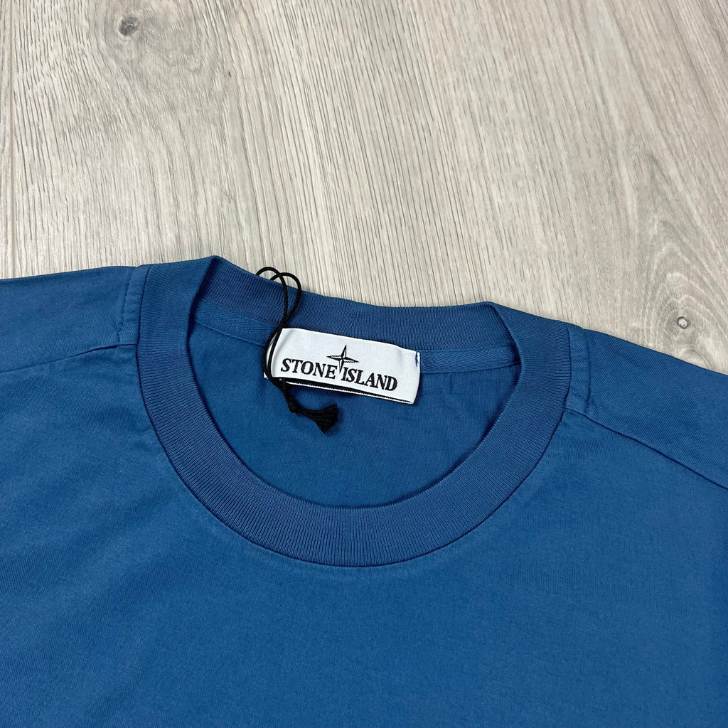 Stone Island Patch T-Shirt - Avio Blue