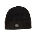 Stone Island Wool Beanie In Lead Grey