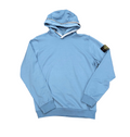 Stone Island Stretch Overhead Hoodie In Light Blue