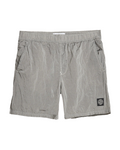 Stone Island Nylon Metal Swimshorts In Pearl Grey