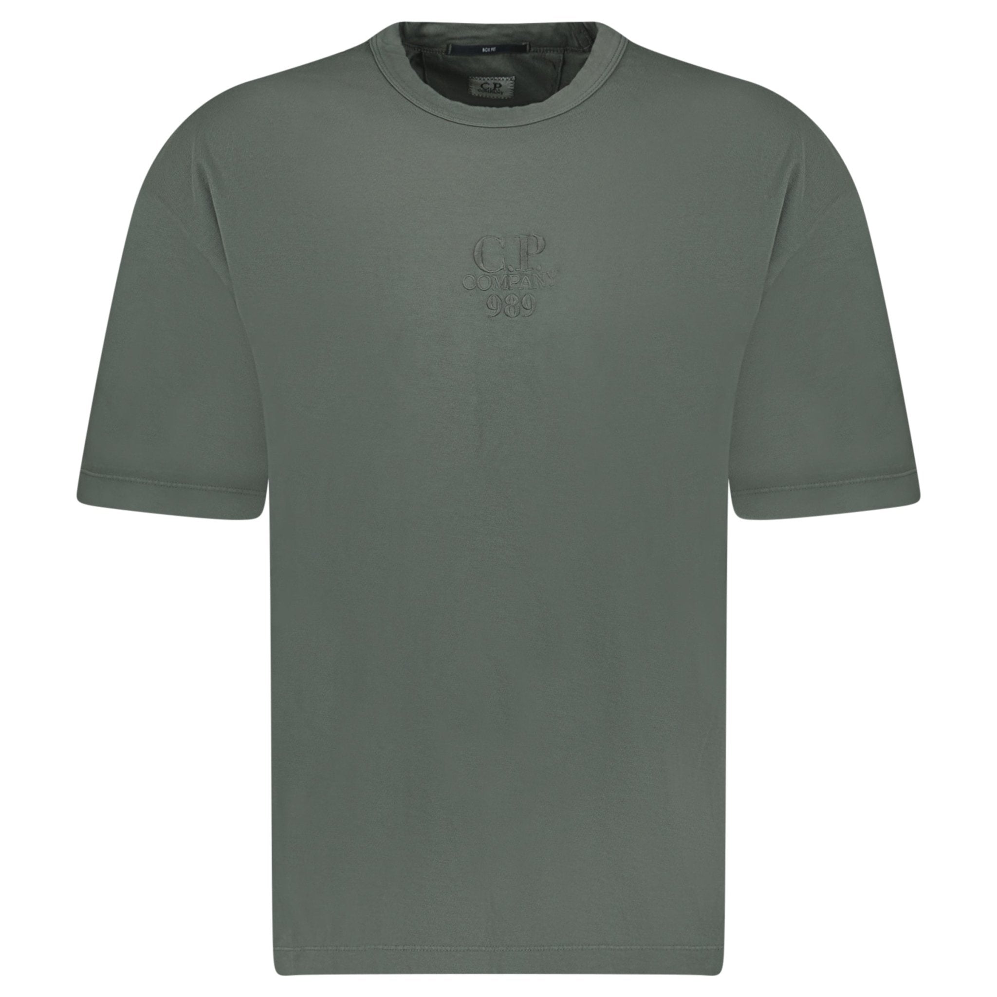 CP Company 20/1 Jersey Boxy Logo T-Shirt Grape Leaf