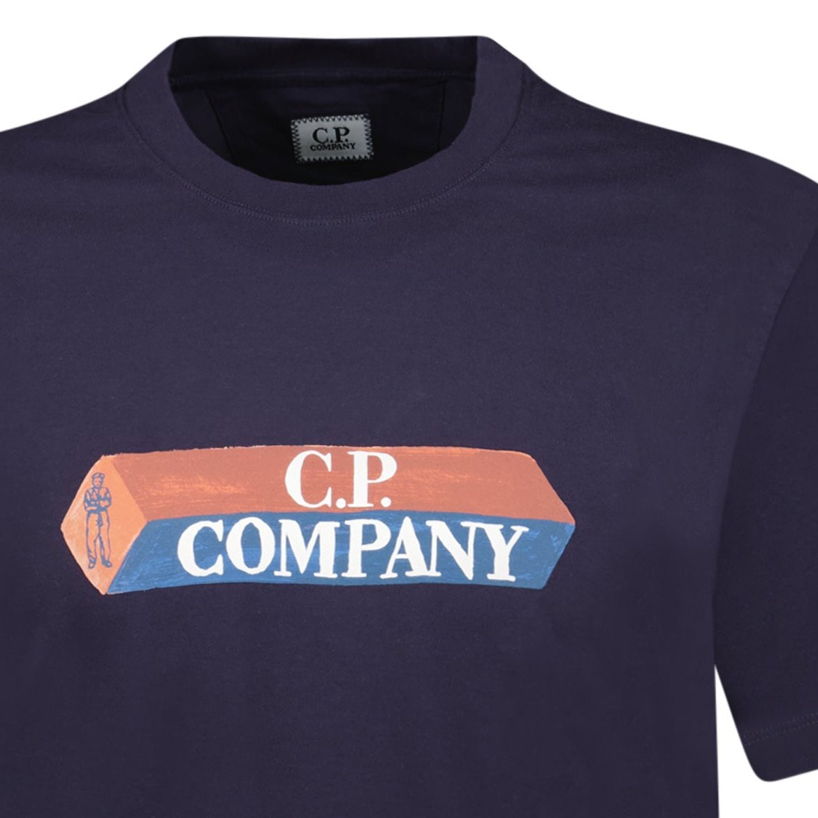 CP Company 30/1 Jersey 3D Logo T-Shirt Nightshade