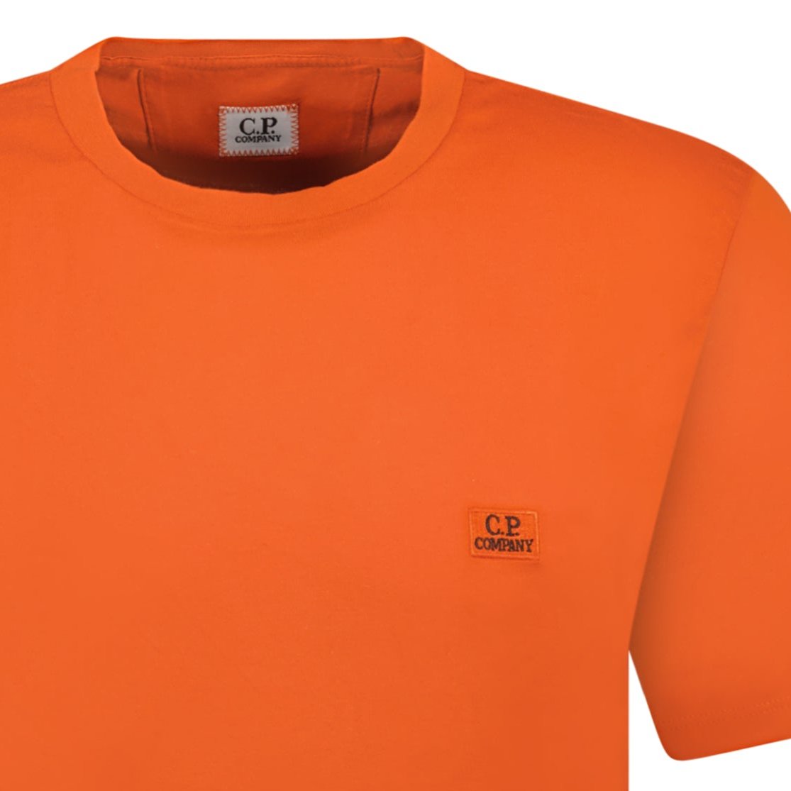 CP Company Patch Logo T-Shirt Orange