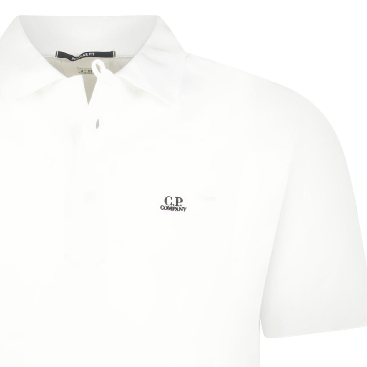 CP Company Short Sleeve Jersey 1020 Polo-Shirt White