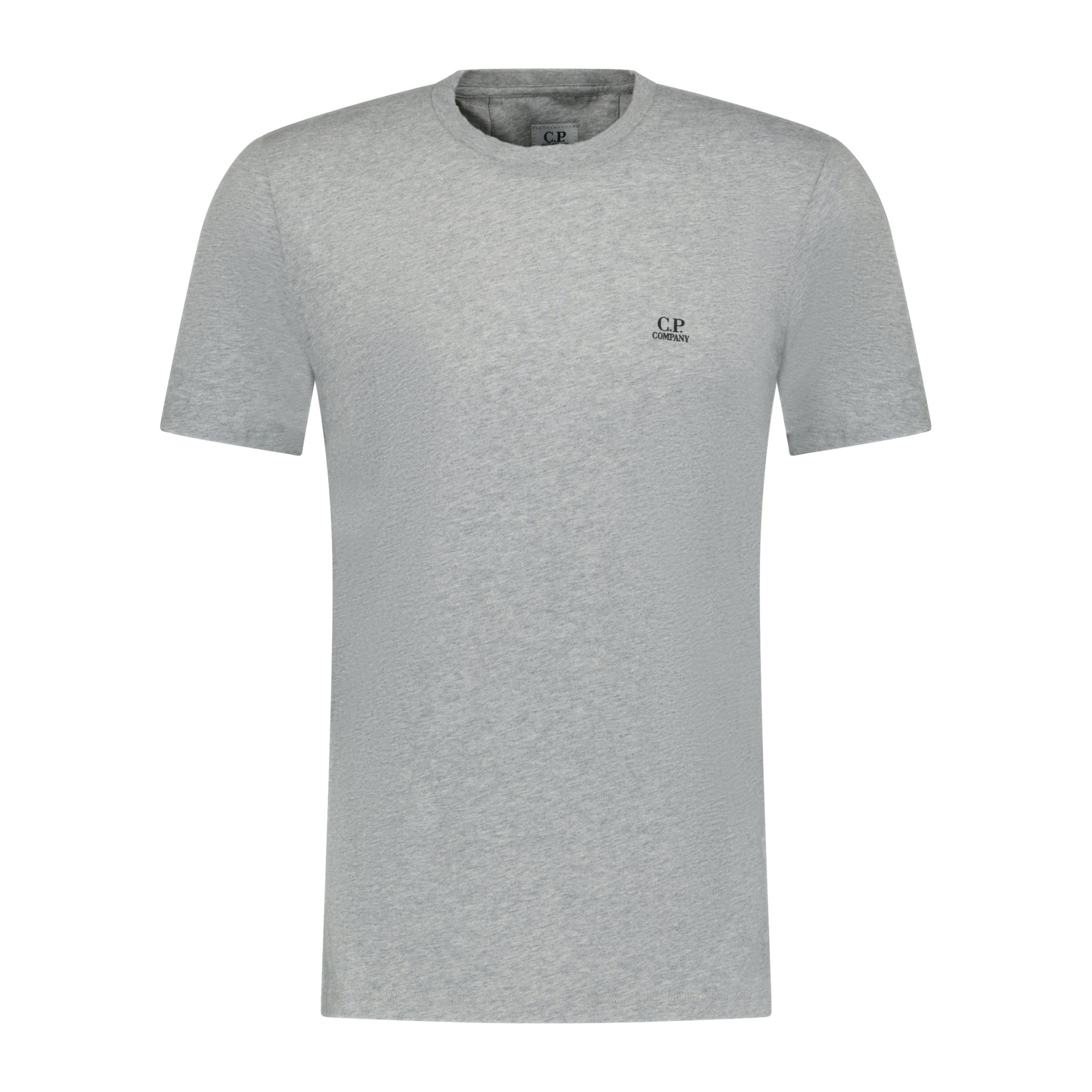 CP Company Writing Logo Crew T-Shirt Grey