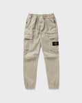 Stone Island Stretch Broken Twill Organic Cotton Old Effect Cargo Pants In Stucco