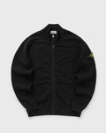 Stone Island Cotton Fleece Full Zip In Black