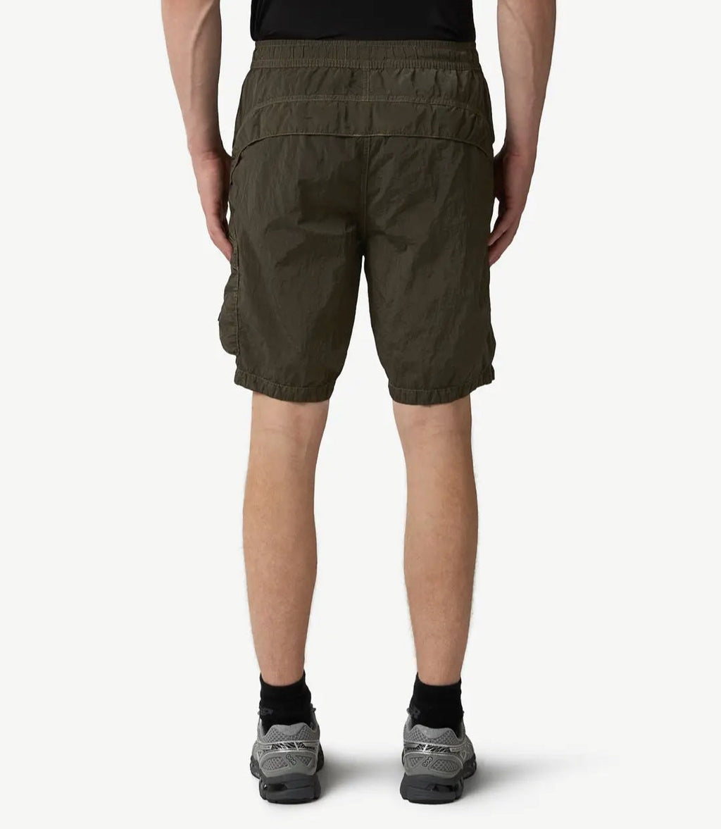Stone Island Nylon Metal Comfort Fit Cargo Shorts In Khaki