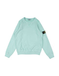 Stone Island 66360 Garment Dyed Sweatshirt In Light Blue