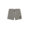 Stone Island Button Nylon Metal Swimshorts In Pearl Grey