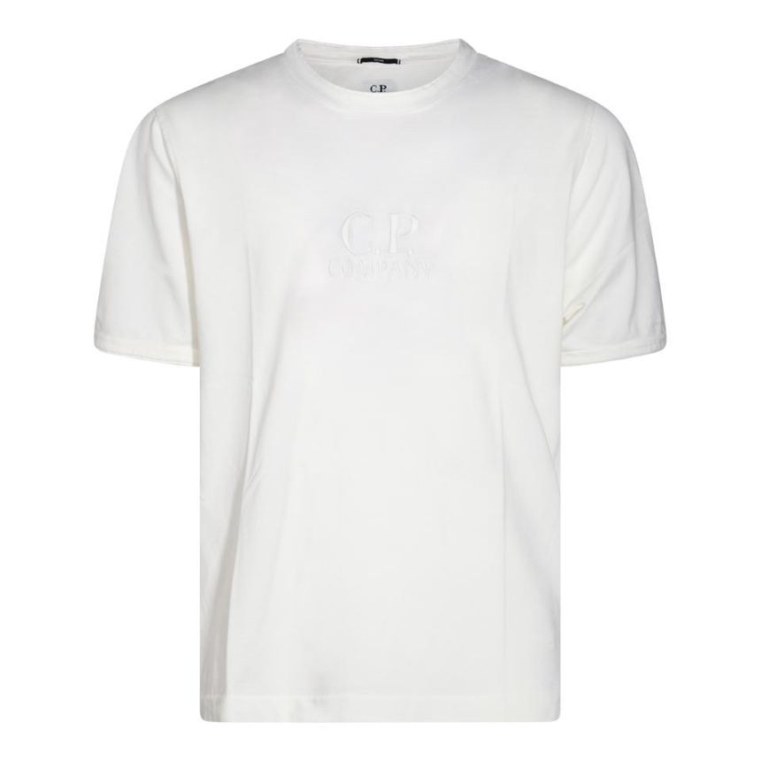 Cp Company 245A Tacting Piquet T-Shirt In White