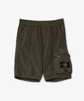 Stone Island Nylon Metal Comfort Fit Cargo Shorts In Khaki