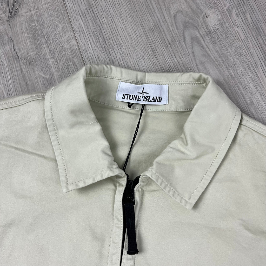 Stone Island Zip Overshirt - Sand