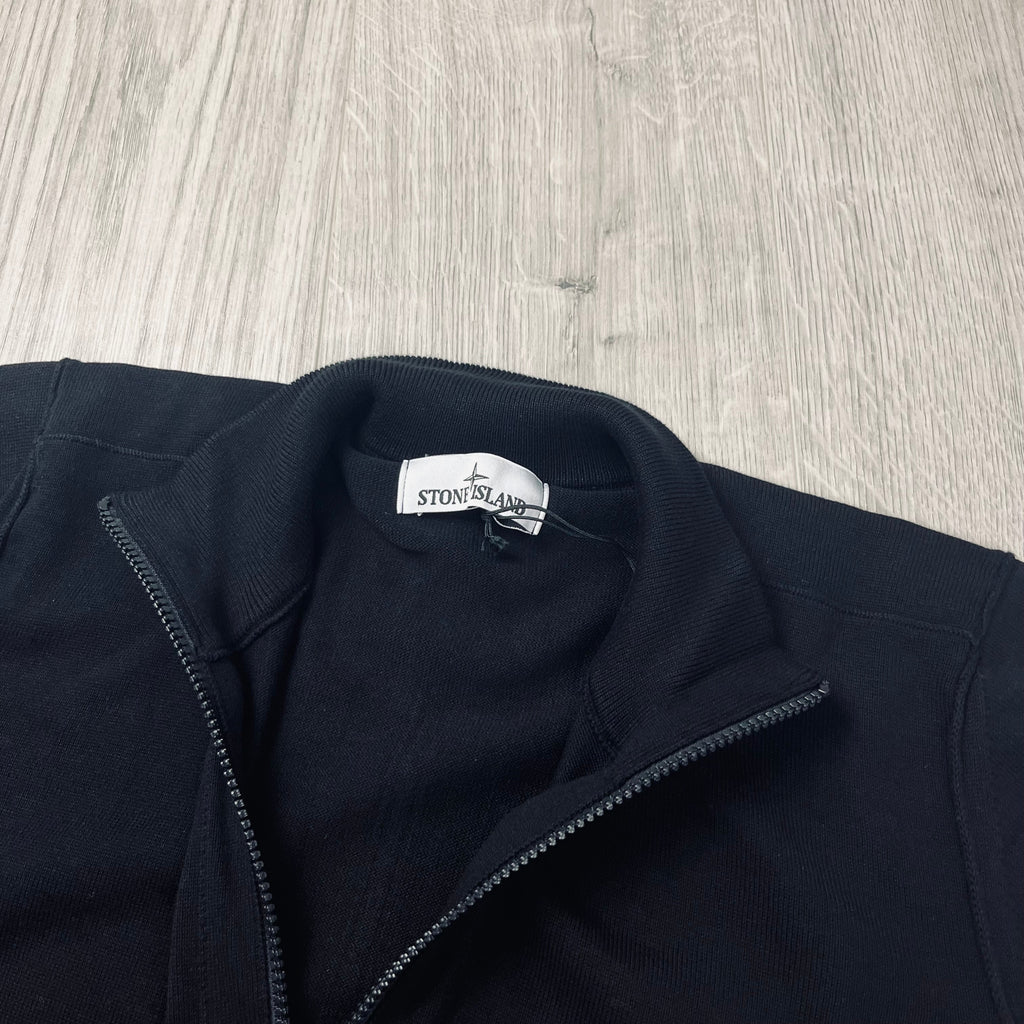 Stone Island Knit Half Zip Fleece - Black